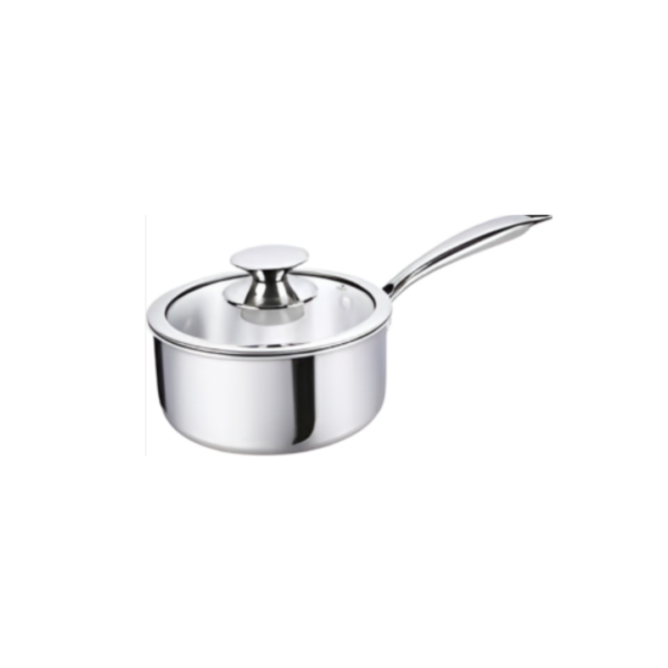 The 16cm Sauce Pan with Lid is a versatile and compact kitchen tool for heating, simmering, and cooking sauces, soups, and smaller portions of food. With a durable construction, non-stick interior, and an included lid for heat and moisture control, it offers convenience and consistent cooking results. Suitable for various stovetops, it's an essential addition to your cookware collection for preparing a wide range of delicious dishes.Certainly! A saucepan with a lid, measuring 16cm in diameter, is a versatile and essential kitchen utensil. It is typically made of stainless steel, aluminum, or copper, designed with a long handle and a lid that fits snugly. The saucepan's compact size makes it ideal for various cooking tasks, such as heating sauces, boiling eggs, preparing soups, and reheating leftovers.