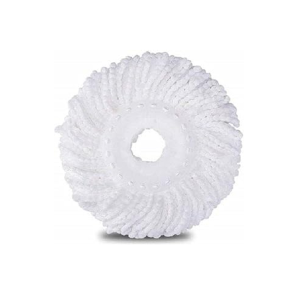 The Mop Refill Head is a round spin replacement made of microfiber material, measuring 30 cm in diameter. This replacement head is designed for use with a spin mop, offering efficient and effective cleaning capabilities. The microfiber material is known for its excellent absorbency and cleaning performance, making it suitable for various floor surfaces. With a round shape and a convenient size, this mop refill head provides a practical solution for maintaining cleanliness in your living spaces.