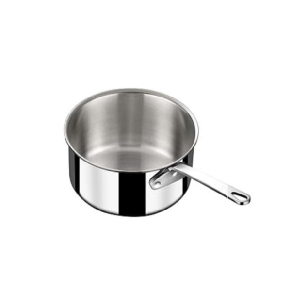 A Sauce Pan, typically brown in color and measuring 8cm in diameter, is a small cooking pot designed for various kitchen tasks. These saucepans are often made from materials like stainless steel, aluminum, or non-stick materials.The 8cm size indicates that it is a small saucepan, suitable for tasks such as heating sauces, melting butter, or cooking small quantities of food. The brown color can be part of the pan's design or may indicate a specific material or finish. Small saucepans like this are convenient for precise cooking and are a practical addition to your kitchen for various culinary needs.A saucepan, sometimes referred to as a sauce pot, is a cooking utensil used for heating and preparing various types of liquids, sauces, and small quantities of food.