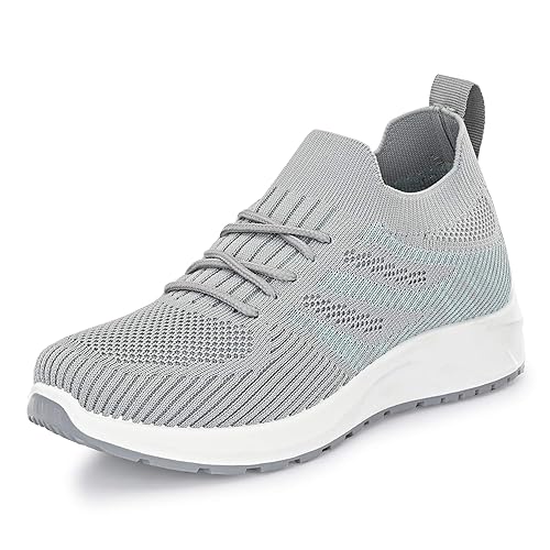 BREATHABLE UPPER: The upper is constructed with textile material for enhanced breathability and ventilation, allowing for optimal air circulation within the shoe. This keeps your feet cool and dry, reducing the likelihood of discomfort and excessive sweating so you can run like a pro. LIGHTWEIGHT: The lightweight construct of this shoe allows you to move effortlessly and swiftly, providing enhanced agility, reduced fatigue, and a more responsive stride as soon as you put them on. ENHANCED CUSHIONING: The soles are made with shock-absorbing materials that reduce impact and provide stability during running and jogging.