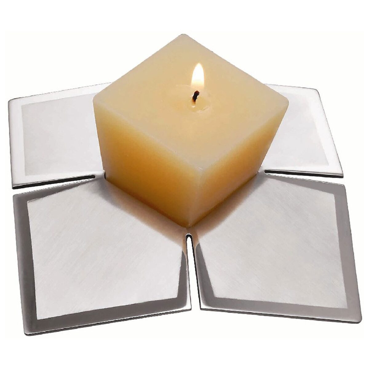 Arttdinox Square Petal Candle Stand-Large