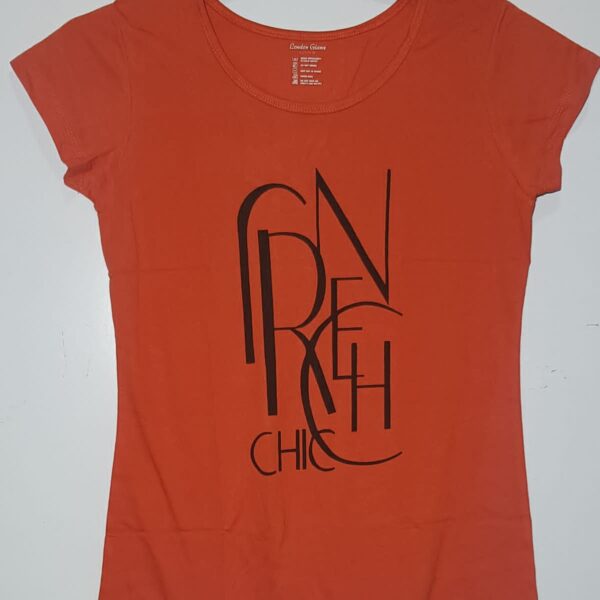 Color: Solid Orange (specific shade may vary, such as bright orange, coral, or any other hue of orange). Sleeves: The sleeves can range from short sleeves to long sleeves, depending on your preference and the season. Neckline: Choose a neckline that suits your style, such as a crewneck, V-neck, or scoop neck. Fit: Opt for a comfortable fit, whether it's a relaxed fit, a slightly fitted style, or an oversized look. Fabric: Consider a soft and breathable fabric like cotton or a cotton blend for everyday comfort.