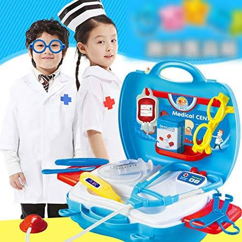 The Little Doctor Set is a pretend play kit for children designed to simulate a doctor's role. Typically featuring toy medical instruments such as a stethoscope, thermometer, and syringe, it encourages imaginative and role-playing activities. The set may include a doctor's coat, a medical bag, and other accessories, providing kids with a playful introduction to the medical profession. The Little Doctor Set fosters creativity, social interaction, and may contribute to a positive perspective on healthcare. It is designed for entertainment and educational purposes, allowing children to explore their interests in a fun and engaging way.