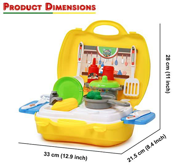 The Kids' Kitchen Set is a miniature play set designed to mimic a real kitchen, providing an engaging and educational toy for children. Typically made from safe and durable materials, it includes scaled-down replicas of kitchen appliances, utensils, and cookware. These sets often encourage imaginative play, allowing kids to simulate cooking activities and enhance their creativity. The kitchen sets for kids come in various styles and may feature realistic details, contributing to a fun and interactive learning experience for young ones.