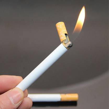 The primary purpose of a cigarette-shaped lighter is to provide a convenient and portable way to light objects. While it's designed humorously to resemble a cigarette, it's important to note that these lighters are not meant for smoking and are instead intended for practical use.
