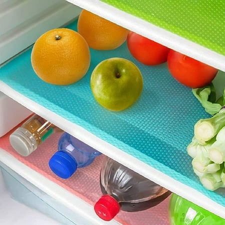 The Washable Fridge Mat set consists of six pieces designed to provide a protective and easy-to-clean surface for the interior of your refrigerator. These mats are washable, enhancing their hygiene and reusability. Placing them in the fridge helps prevent spills, leaks, and food residue from directly contacting the shelves, making cleaning and maintenance more convenient. The mats are likely crafted from materials that are durable and resistant to wear, contributing to their longevity. This set aims to offer a practical solution for maintaining a clean and organized refrigerator environment.