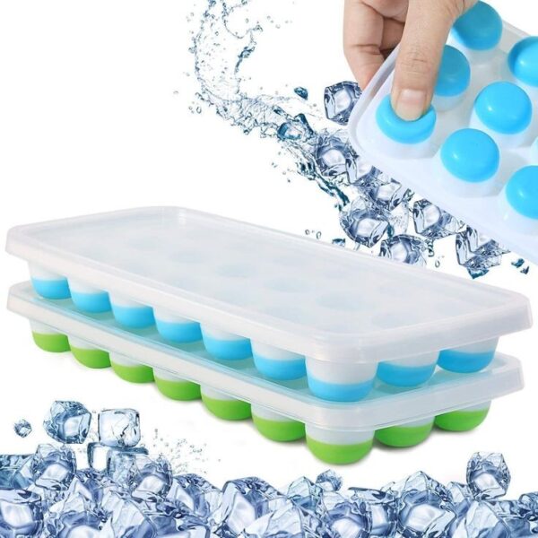 The Silicon Pop Ice Tray is a flexible and durable kitchen accessory designed for making popsicles or ice pops. Constructed from silicone, this tray allows for easy removal of frozen treats without the need for excessive force or running under water. The silicone material is known for its non-stick properties, making it simple to release the popsicles effortlessly. With individual compartments for each pop, this tray enables the creation of uniform and easy-to-handle frozen treats. Its versatility makes it suitable for crafting various flavored popsicles, adding a fun and customizable element to homemade desserts. The Silicon Pop Ice Tray is a convenient and user-friendly tool for creating refreshing treats, perfect for both children and adults.