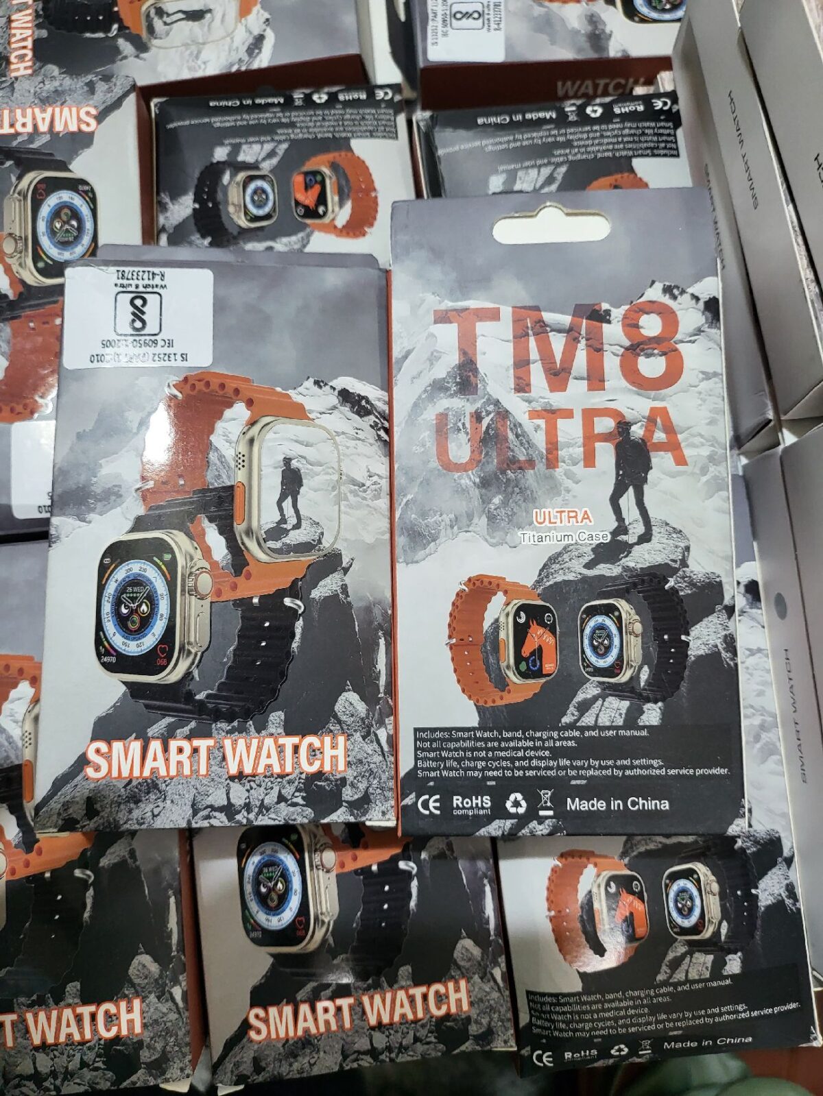 The TM8 Ultra Watch is a cutting-edge timepiece that combines advanced technology with sleek design. This high-performance watch boasts features such as fitness tracking, heart rate monitoring, and sleep analysis. Its durable build includes a premium titanium case, ensuring both style and resilience. The TM8 Ultra Watch offers a user-friendly interface, allowing seamless navigation through various functions. With its long-lasting battery life and compatibility with smart devices, this watch is a versatile companion for individuals seeking both style and functionality in a modern wristwatch.