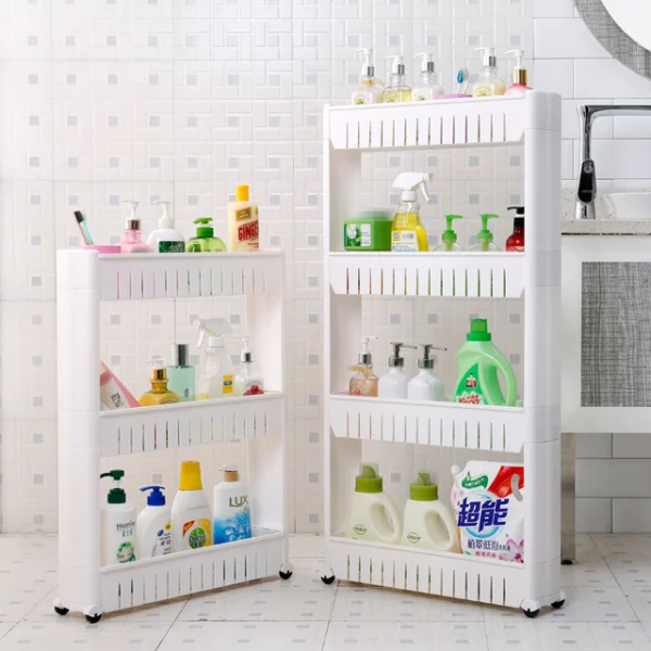 The 2 Layer Slim Rack is a compact and space-efficient storage solution designed with two tiers. This rack is characterized by its slim profile, making it ideal for environments with limited space. It features two layers or shelves, providing practical storage for various items without occupying excessive room. The design emphasizes efficiency and organization, making it suitable for use in kitchens, bathrooms, offices, or any area where maximizing vertical storage is essential. Its slim form factor allows it to seamlessly integrate into tight spaces while offering a practical and organized storage solution.