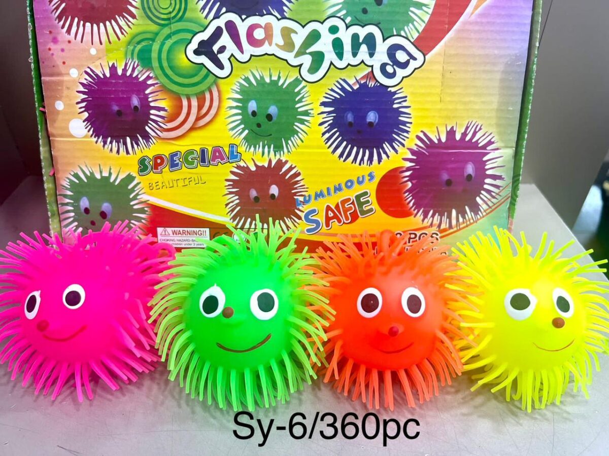 The SY-6 Squeeze Ball, Pack of 12pcs, is a set of stress-relief toys. Each squeeze ball is typically a soft and squeezable item designed to provide tactile comfort and stress relief. The pack of 12pcs offers a bulk option, suitable for distribution or use in various settings. Squeeze balls are commonly used as fidget toys, allowing users to squeeze and manipulate them to alleviate stress and tension. The SY-6 Squeeze Ball set provides a simple and portable solution for individuals seeking stress relief through tactile stimulation.