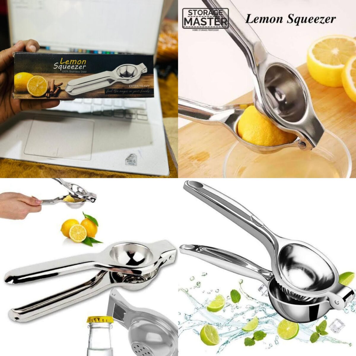 The Steel Lemon Squeezer with Heavy Box Packing is a robust and efficient kitchen tool designed for effortlessly extracting juice from lemons. Crafted from durable steel, this lemon squeezer is built to withstand heavy use and is guaranteed to last for an extended period. The heavy box packing ensures that the product reaches you in perfect condition, protecting it from any potential damage during transportation.
