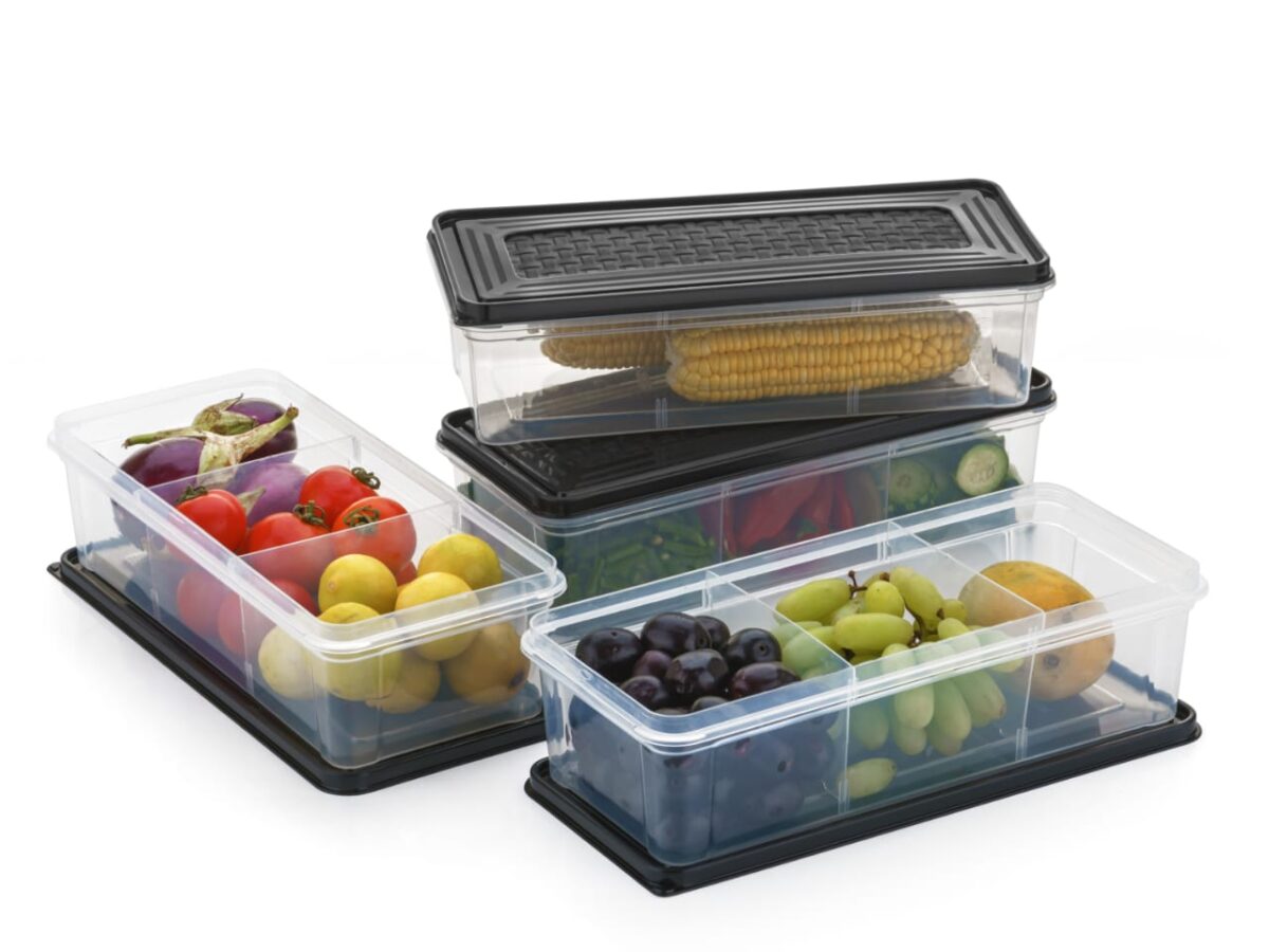 The "2 Pcs Fridge Storage Container" likely refers to a set of two containers designed for storing food in the refrigerator. These containers are specifically crafted for keeping food items fresh and organized within the fridge. They may feature airtight seals to prevent spoilage and maintain the quality of stored items. The use of durable materials ensures longevity, and the set of two suggests versatility in storing different types of food. These containers aim to enhance kitchen organization and preserve the freshness of refrigerated goods.