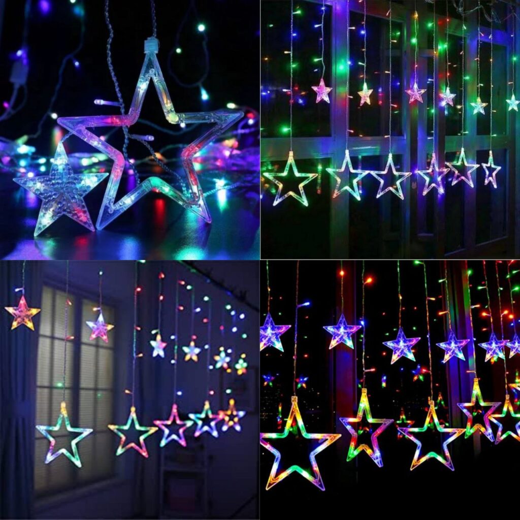 The "6+6 Star Light RGB (Pixel)" is a set of 12 star-shaped lights with a pixel-like design, offering a range of colors (RGB). The "6+6" notation indicates 12 lights in total. These lights are used for decorative purposes and can be used indoors or outdoors to create a colorful and vibrant ambiance for various settings.