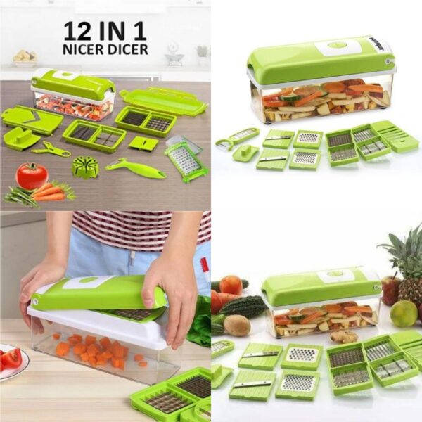 The Nicer Dicer is equipped with various interchangeable blades and attachments, allowing you to effortlessly chop, slice, dice, and julienne a wide variety of fruits, vegetables, and other food items. Its ergonomic design and easy-to-use mechanism make it user-friendly, even for those with limited culinary skills.