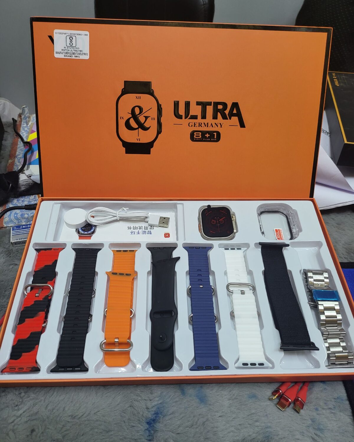 The Y80 Ultra Germany 8+1 Smart Watch is a cutting-edge wearable device that combines style and functionality. With its sleek design and advanced features, this smartwatch offers a comprehensive set of capabilities. The "8+1" in its name suggests a diverse range of functions, possibly including fitness tracking, health monitoring, and connectivity features. The watch likely provides a user-friendly interface and compatibility with smartphones for seamless integration. Overall, the Y80 Ultra appears to be a sophisticated smartwatch designed to enhance both fashion and functionality for users in Germany and beyond.