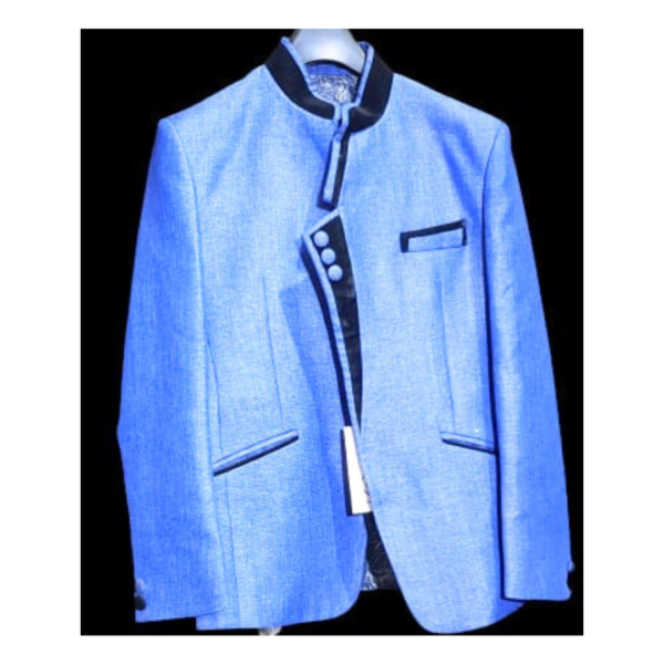 The blazer is tailored to perfection, ensuring a comfortable and flattering fit. The textured fabric not only adds visual interest but also contributes to a distinctive look that sets it apart from regular blazers. Whether you're dressing up for a formal event or aiming for a smart-casual appearance, this textured blue blazer effortlessly elevates your style.