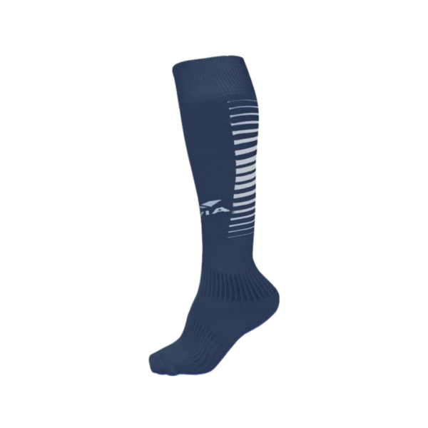 Nivia Encounter Blend Stockings in Large size, colored in elegant Navy Blue, are a perfect blend of style and comfort. Crafted from high-quality materials, these stockings offer a smooth and snug fit, enhancing your legs with a touch of sophistication. The encounter blend ensures durability and resilience, making them suitable for various occasions. Whether it's a formal event or a casual outing, these Navy Blue stockings by Nivia add a subtle charm to your attire. Elevate your fashion quotient with the perfect blend of grace and contemporary style