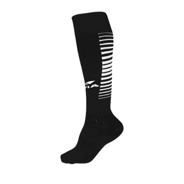 Featuring a sleek design, the Nivia Encounter Football Stocking provides a snug fit without compromising on flexibility. The black and white color scheme adds a touch of flair to your overall football outfit, making you stand out on the field.