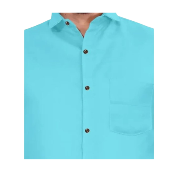 This stylish long sleeve shirt for boys is crafted from a comfortable cotton blend fabric, ensuring a soft and breathable feel. The vibrant blue color adds a touch of charm to your little one's wardrobe. Perfect for casual or semi-formal occasions, this shirt combines fashion and comfort seamlessly. The long sleeves provide added warmth, making it suitable for various seasons. Upgrade your child's wardrobe with this versatile and trendy blue shirt that offers both style and ease of wear