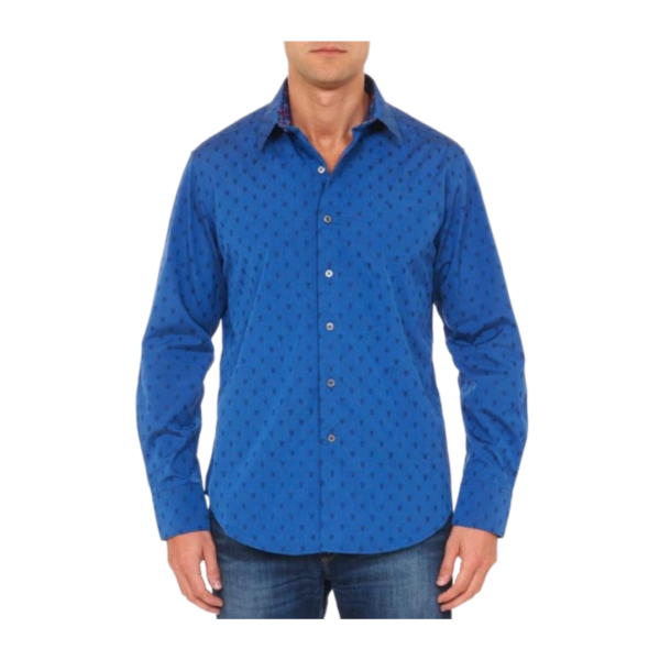 A stylish and contemporary addition to your wardrobe, this men's printed slim-fit casual shirt combines modern design with a tailored fit. The shirt features eye-catching prints that add a trendy flair to your look, making it suitable for various casual occasions. The slim fit ensures a sleek and polished appearance, accentuating your physique. Crafted with comfort in mind, this shirt is perfect for those who appreciate both style and ease of wear. Elevate your casual attire with this fashionable and well-fitted printed shirt that effortlessly blends comfort and sophistication.