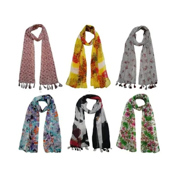 This collection is designed to complement various outfits, providing women with a versatile accessory for different occasions. With its vibrant and chic designs, this pack adds a fashionable touch to any ensemble, making it a must-have for those looking to enhance their wardrobe with quality scarves.